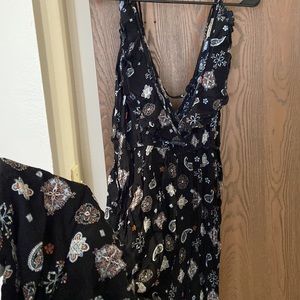 black & paisley jumpsuit